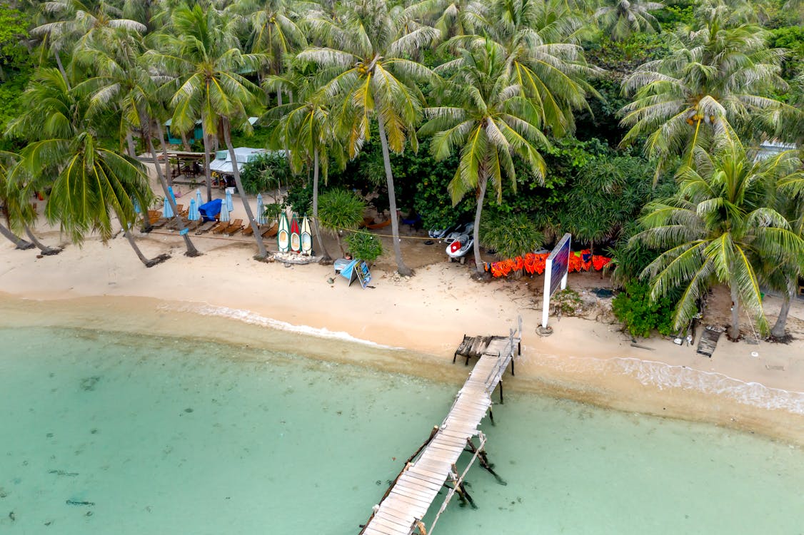 Aerial view of Phu Quoc island beaches